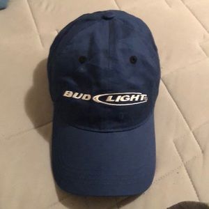 blue bud light hat